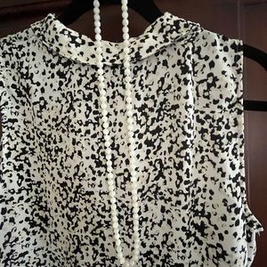 White Cream Grey Stone Necklace